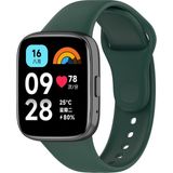 Nezih Case Xiaomi Redmi Watch 3 Active Uyumlu Boşluksuz Orjinal Pim Tasarım Jel Silikon Kordon - Koyu Yeşil