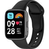 Nezih Case Xiaomi Redmi Watch 3 Active Uyumlu Boşluksuz Orjinal Pim Tasarım Jel Silikon Kordon - Siyah