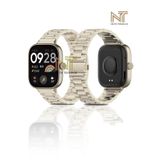 Nezih Case Xiaomi Redmi Watch 4 / 5 / 6 / Band 8 Pro / Uyumlu Ayarlanabilir Paslanmaz Metal Baklalı Kordon