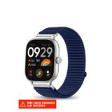 Nezih Case Xiaomi Redmi Watch 4 / 5 / 6 / Band 8 Pro / Uyumlu Hasır Örgü Spor Cırtlı Naylon Kordon 20mm