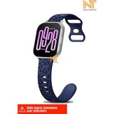 Nezih Case Xiaomi Redmi Watch 4 / 5 / 6 / Band 8 Pro / Uyumlu Leopar Desenli Silikon Kordon - Redmi Watch 4 / 5 Mi Band 8 / 9 Pro - Lacivert