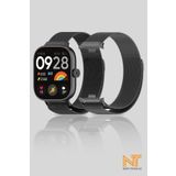 Nezih Case Xiaomi Redmi Watch 4 / 5 / 6 / Band 8 Pro / Uyumlu Milanes A Kalite Hasır Örgü Metal Kordon