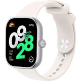Nezih Case Xiaomi Redmi Watch 4 / 5 / 6 / Band 8 Pro / Uyumlu Tasarım Spor Jel Silikon Kordon - Krem