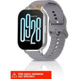 Nezih Case Xiaomi Redmi Watch 4 / 5 / 6 / Band 8 Pro / Uyumlu Wave Silikon Kordon 20MM - Xiaomi Redmi Watch 4 / Redmi Watch 5 / Mi Band 8 Pro - Gri