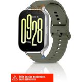 Nezih Case Xiaomi Redmi Watch 4 / 5 / 6 / Band 8 Pro / Uyumlu Wave Silikon Kordon 20MM - Xiaomi Redmi Watch 4 / Redmi Watch 5 / Mi Band 8 Pro - Koyu Yeşil