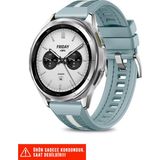 Nezih Case Xiaomi Watch S4 - S3 - S1 - S1 Active / S1 Pro / Watch 2 / Watch 2 Pro Uyumlu Lansman Kordon 22MM - Açık Mavi