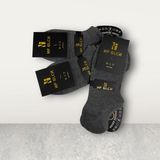 Nf-Glcn 3'li Dikişsiz Bambu Erkek Patik Çorap - 40 - 45 - 0GH-Gri