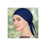 NF ND ENEFENDİ Silikonlu Düz Bone | Kaymayan Tesettür Hijab İç Bone — Dikişsiz Lacivert Rahat ve Şık Kullanım