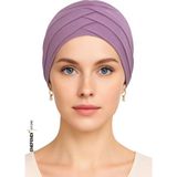 NF ND ENEFENDİ Üç Bantlı Dış Bone | Leylak Pembe Hijab • Tesettür Giyim Için Şık • Modern • Pratik ve Konforlu - Renkli - Standart