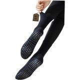 NF ND ENEFENDİ Yoga Çorabı Altı Tırtıklı Kadın Kaymaz Taban Pamuklu Siyah Soket Pilates Tenis Çorap Altı Havlulu - Standart - Renkli