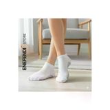 NF ND ENEFENDİ YOGAEKO Kaydırmaz Unisex Yoga, Pilates, Tavaf Çorabı | Spor Patik Çorap |Beyaz 36-40