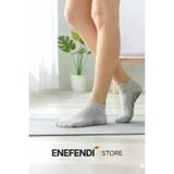 NF ND ENEFENDİ YOGAEKO Kaydırmaz Unisex Yoga, Pilates, Tavaf Çorabı | Spor Patik Çorap |Gri 36-40