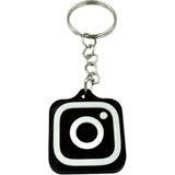 Nfc Anahtarlık - Instagram Anahtarlık Siyah (Küçük Boy 3 Cm) - Çok Renkli