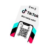 NFC ve QR Kodlu TikTok Takip Kartı
