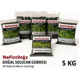 NFzz Organik %100 Organik Katı Solucan Gübresi 5 kg (10 Lt)- Saksı Çiçeği, Fide, Ağaç ve Çimler için