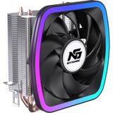 NG Frost 200 120W TDP F-RGB Fanlı Sessiz Kule Tipi CPU 2 Borulu Soğutucu Siyah