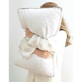 Ng Home Klimalı Yastık - Beyaz / Açık Gri - 50 x 70 cm