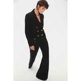 NG Style Düğme Detaylı Crop Ceket - Siyah - 34