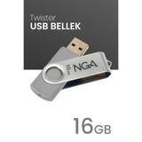 NGA 16 GB Twister Usb Bellek Plastik Gövde Güvenli USB Memory - Flash Drive