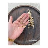 NGA's 20 adet 4 cm lik Gold Altın Renk Kararmaz Çanta Askı Kancası Papağan Kanca Kolon Kancası (4 cm)