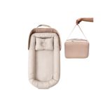 ngn collection Çantalı Babynest Bebek Çantası Taşınabilir Anne Yanı Yatağı Yenidoğan Baby Nest Kahve Çantalı Nest