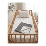 ngn collection İnterlok Yumuşak Bebek Pike Takımı %100 Pamuk 3 Parça - 80x90 Çift Taraflı Örgü Pike, 60x120 Lastikli Çarşaf, Yastık Kılıfı