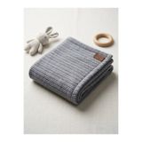 ngn collection Örgü Desen Bebek Pike 110x140 cm %100 Pamuk Bebek Battaniyesi | Yumuşak Dokulu Nefes Alan Bebek Battaniyesi