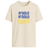 N’Golo N’Golo Kanté Futbol Tişörtü – Futbol Fan T-Shirt, Unisex Spor Taraftar Tshirt – Relax Fit (Hafif Bol Kalıp) –%100 Pamuk – DTF Baskı(0155,Bej,XXL)