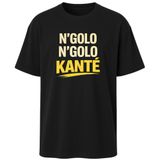 N’Golo N’Golo Kanté Futbol Tişörtü – Futbol Fan T-Shirt, Unisex Spor Taraftar Tshirt – Relax Fit (Hafif Bol Kalıp) –%100 Pamuk – DTF Baskı(0155,Siyah,XXL)