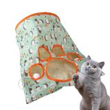 NGUMMS Katlanabilir Kedi Tüneli Çantası, Kedi Tüneli Çantası Oyuncak - İnteraktif Pet Kedi Tüpleri - Katlanabilir Sevimli Pençe Tasarım Yaratıcı Sağlam Kedi Oyun Tüneli Çantası Peluş Topu e Kapalı