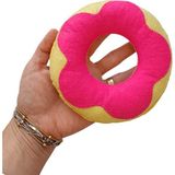 Ngüzel Party Sarı Pembe Çıngıraklı Kedi Naneli (Catnipli) Keçe Kedi Oyuncağı Donut