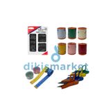 NGV Dikiş seti - 120 No Karışık Renkli Dikiş Ipliği 10 Lu - Küçük Boy Dikiş Ipi (250-300M)