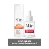Nhiel Thermal Leke ve Kızarıklık Karşıtı Yeni Nesil Filtreli SPF 50+ Koruyucu Bakım Seti (Azelaik Asit, Alfa Arbutin)