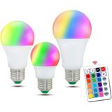 NHR E27 Smart Uzaktan Kumanda Rgb LED Ampul 16 Renk Değiştirme Magic - Beyaz - 1 - 10 W