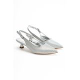 nhtshoes Kadın Işıltılı Kısa Topuklu Abiye Stiletto
