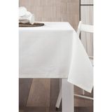 Nia Deco Beyaz Nano Keten 100x100 cm Masa Örtüsü