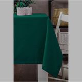 Nia Deco Koyu Yeşil Nano Keten Dertsiz Masa Örtüsü 140X240