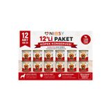 Nibsy KUZU ETLİ SOS İÇİNDE ET PARÇACIKLI YETİŞKİN KÖPEK KONSERVESİ 400 GR 12 ADET