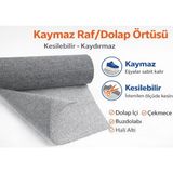 Nice Home Art Nice Home Halı Kaydırmaz - Gri - 60 x 150 cm