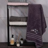 Nice Home Art Renzo Banyo Havlusu 70X140 - 70 x 140 cm - Mürdüm