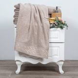 Nice Home Art Rossi Banyo Havlusu 70X140 - 70 x 140 cm - Bej