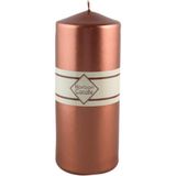 Nice Home Art Silindir Mum 14 cm - Kahverengi