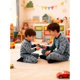 NiCe İç Giyim Uzun Kollu Lacivert Araba Baskılı Erkek Çocuk Pijama Takımı Karne Hediyesi - Lacivert Marine - 5 - 6 Yaş