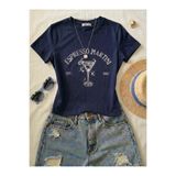 NİCE Kadın Espresso Taş Baskılı - Likralı Kısa Kol Body Tee Crop