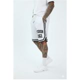NİCE Superior 1961 Baskılı Erkek Beyaz Basketbol Şortu - Retro Tarz Filesiz Rahat Kesim Spor Şort