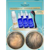 NİCE TOUCH KOZMETİK 5 Adet Saç Serum Saç Çıkma Destekleyici , Saç Vitamin Bombası+1 Adetdermaroller+1 Adet Şampuan - Saç Serum +Dermaroller+Şampuan