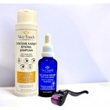 NİCE TOUCH KOZMETİK1 Adet Saç Serum , Saç Vitamini+ 1 Adet Dermarroler+1 Adet Şampuan - Saç Bakım Serumu+Dermaroller+Şampuan