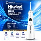 Nicefeel FC1596 Taşınabilir,şarjlı,masajlı,diş Teli/protez Bakım Profesyonel Ağız Duşu (Be