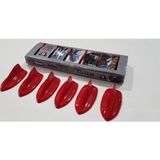 Niche Uyumlu Mini Shark Balina Anten Seti 6 Lı Balık Sırtı Süs Anten Kırmızı