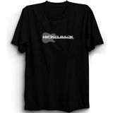 Nickelback, Guitar, Gitar, Rock Metal Müzik Grubu Siyah %100 Pamuk Tişört - XL